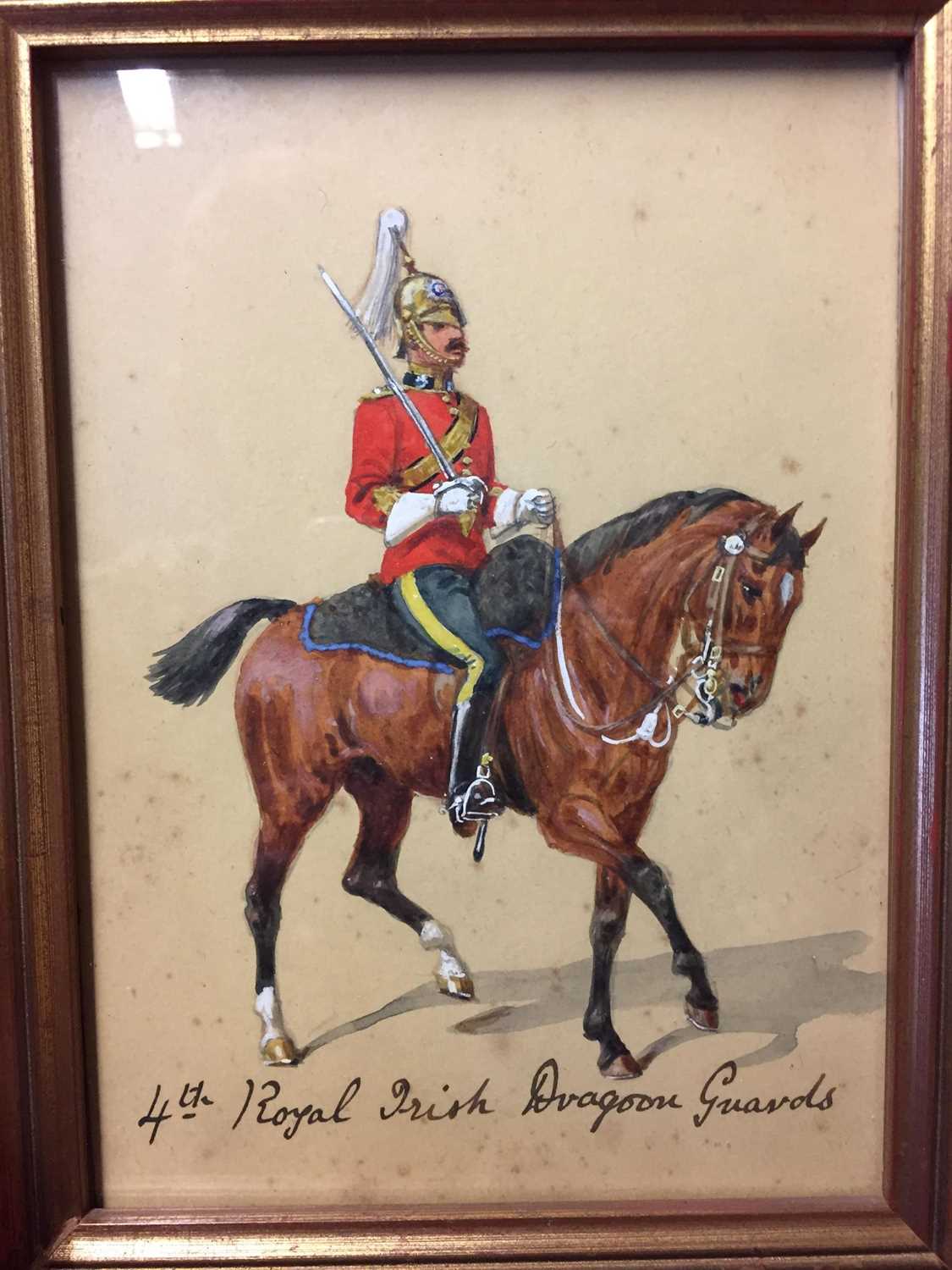 Four military portraits of Dragoons Officers, including three attributed to Richard Simkin - Image 11 of 46