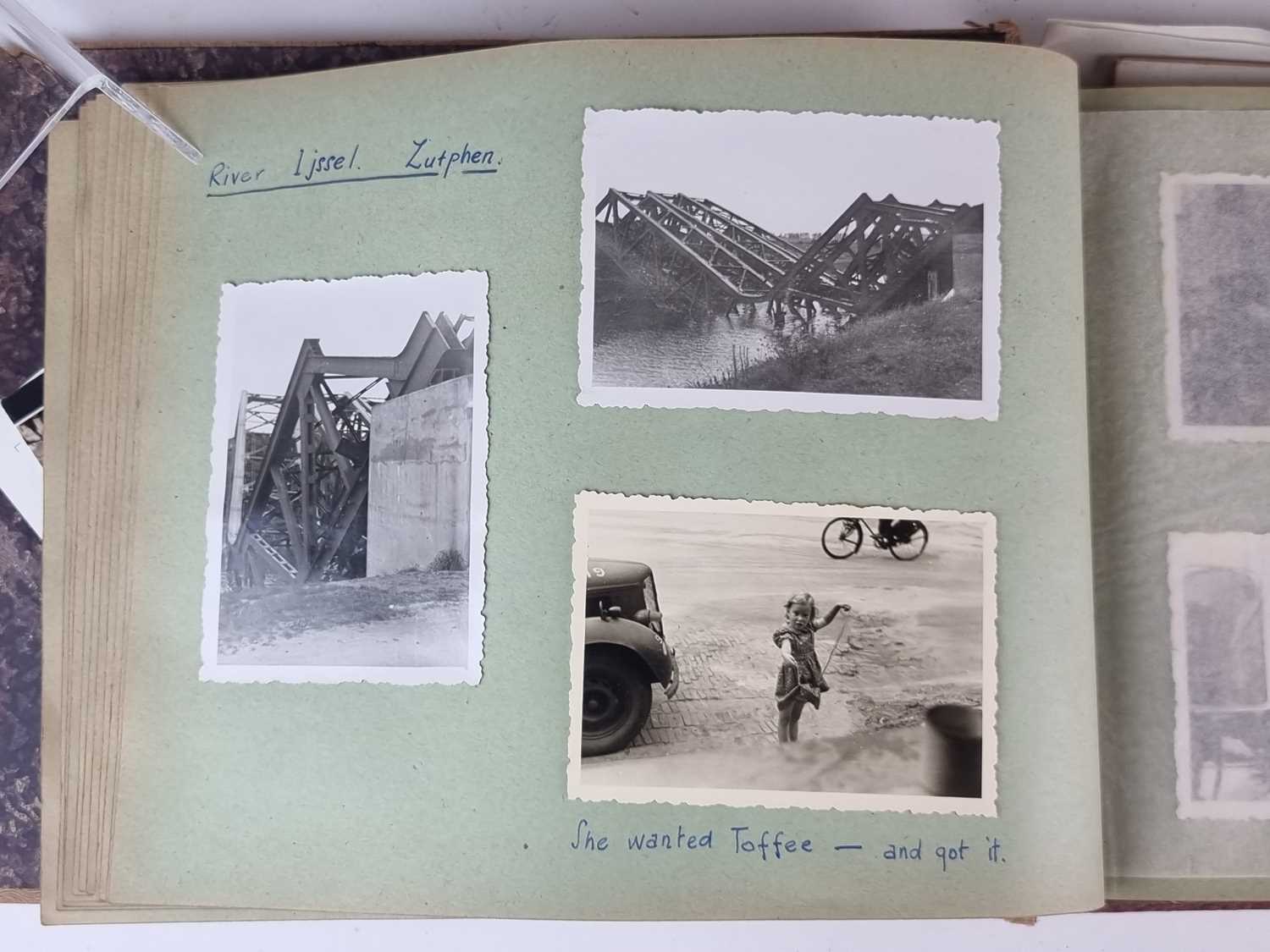 WW2 Engineer Battalion 21st Army group photo album and an Adolf Hitler picture card book - Image 10 of 13