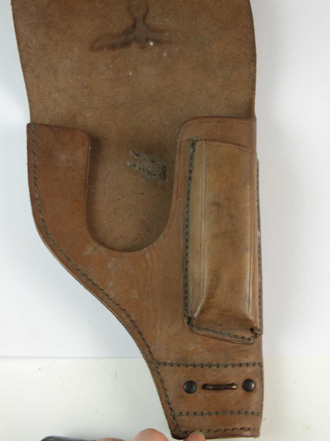 German Third Reich MAB Model D pistol holster and a K98 ammunition pouch - Image 4 of 5