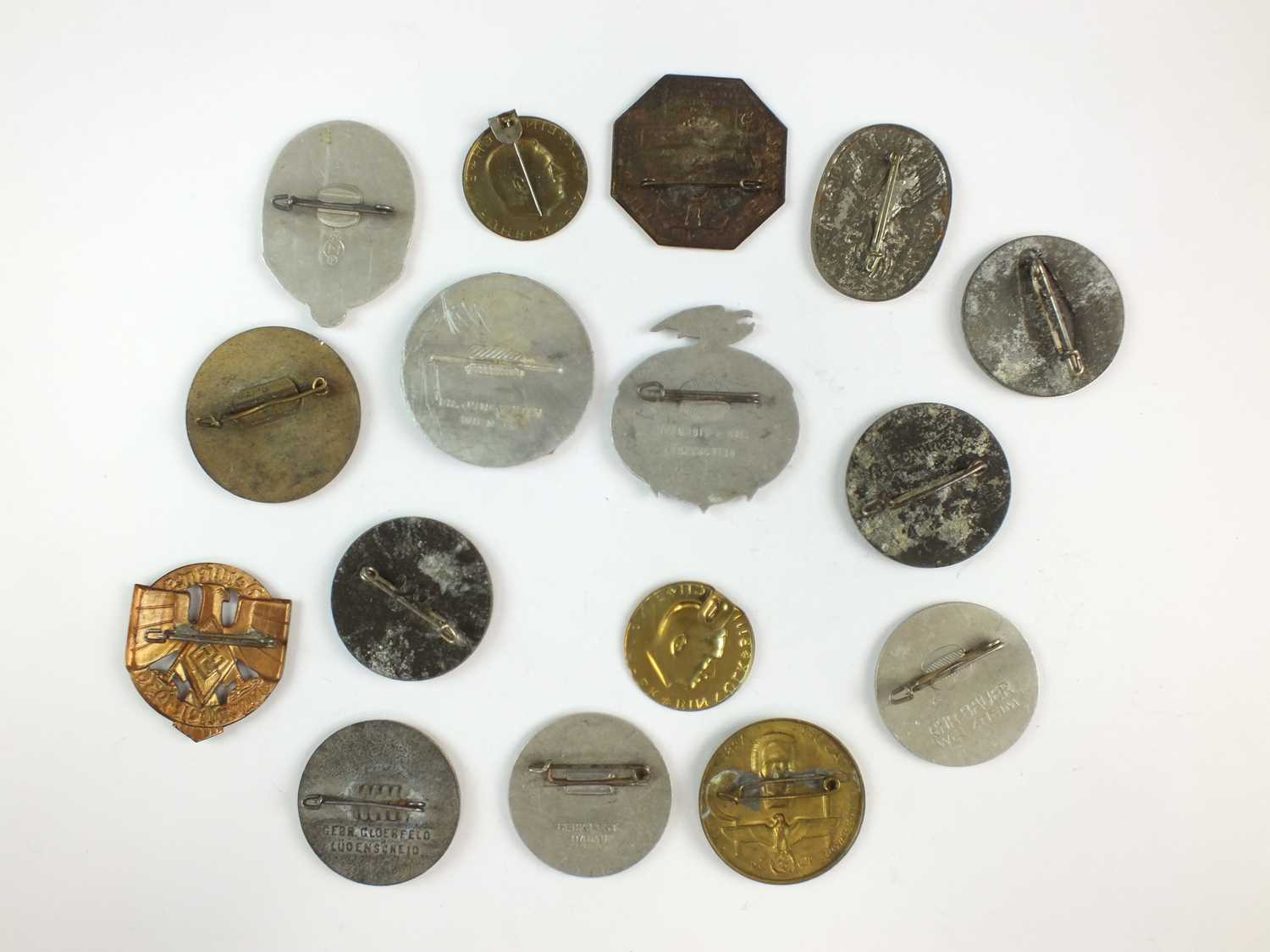 Sixteen German Third Reich Gau Day badges - Image 2 of 2