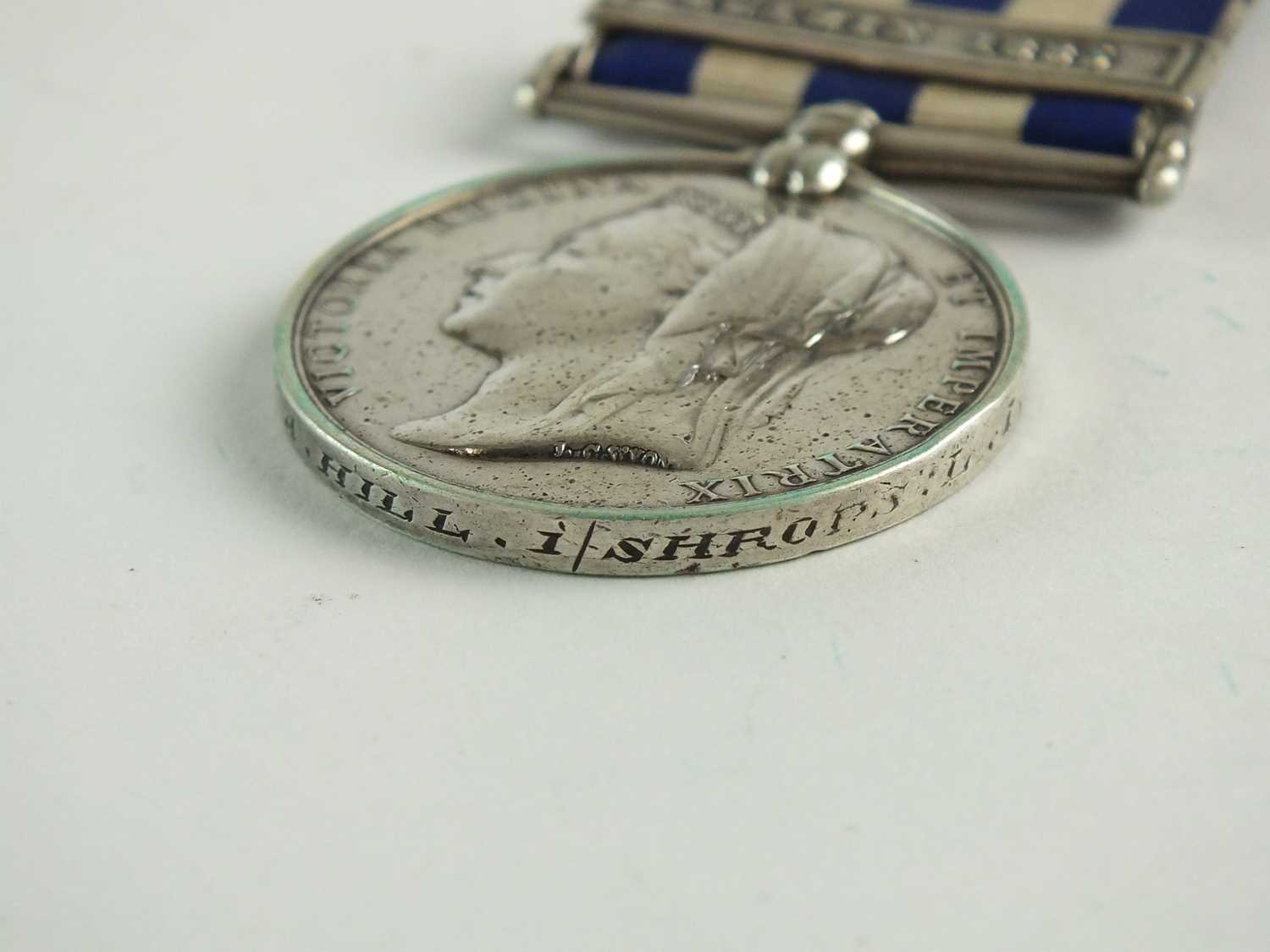 Egypt and Sudan 1882 medal with 1 clasp, Suakin 1885 - Image 3 of 6