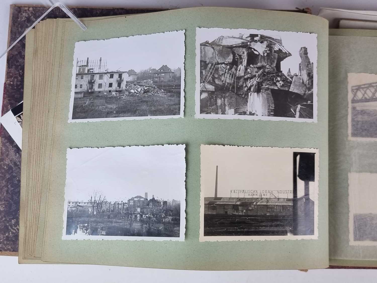 WW2 Engineer Battalion 21st Army group photo album and an Adolf Hitler picture card book - Image 5 of 13