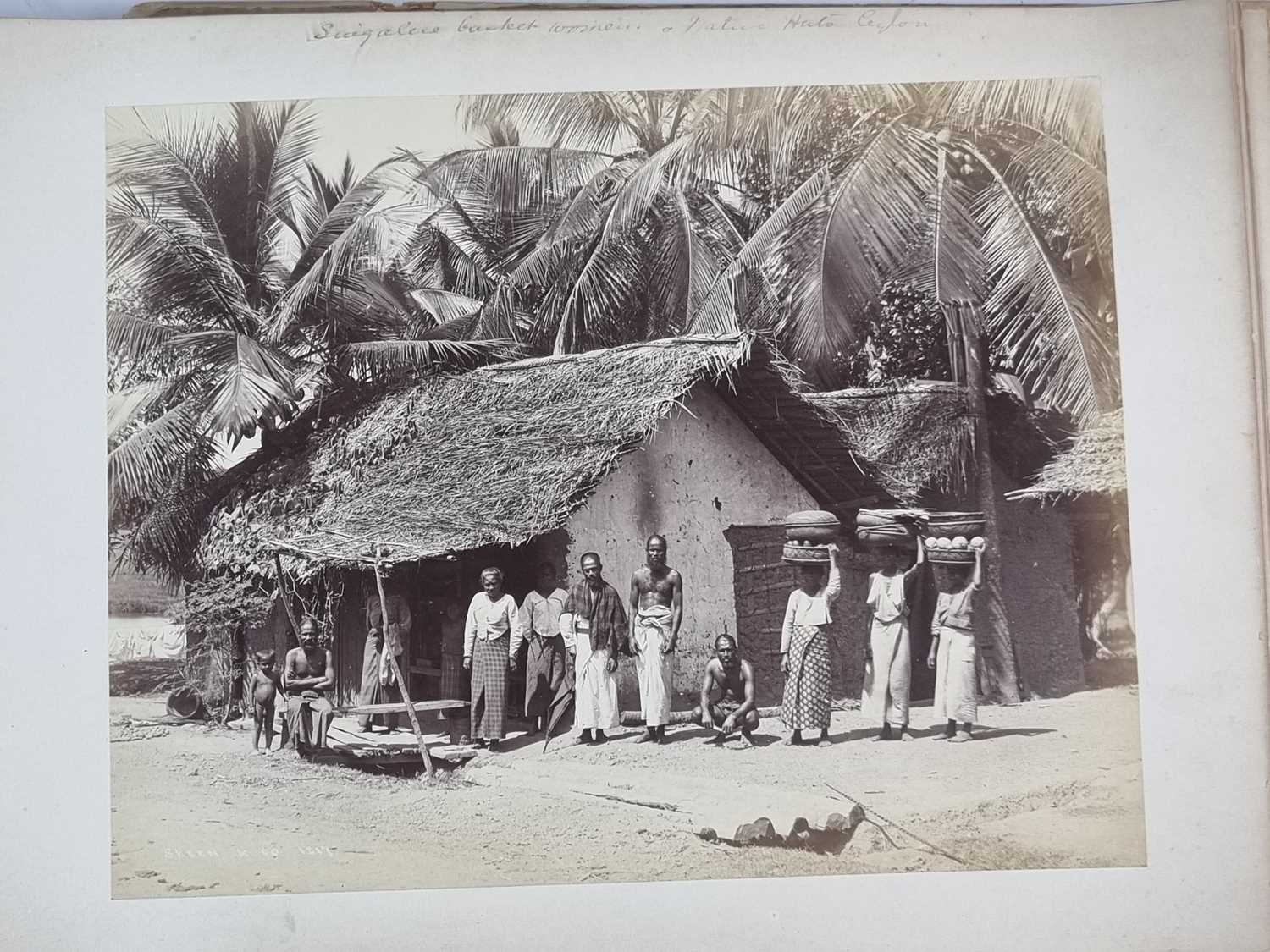 Ceylon (Sri Lanka) Interest - Photograph and watercolour album - Image 12 of 26