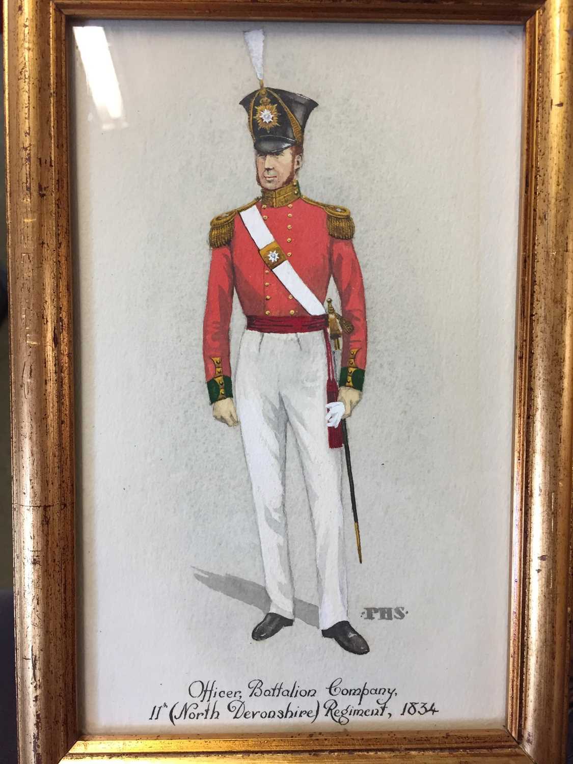 Colonel Philip Henry Smitherman (British, 1910-82) Two Devonshire Regiment watercolours