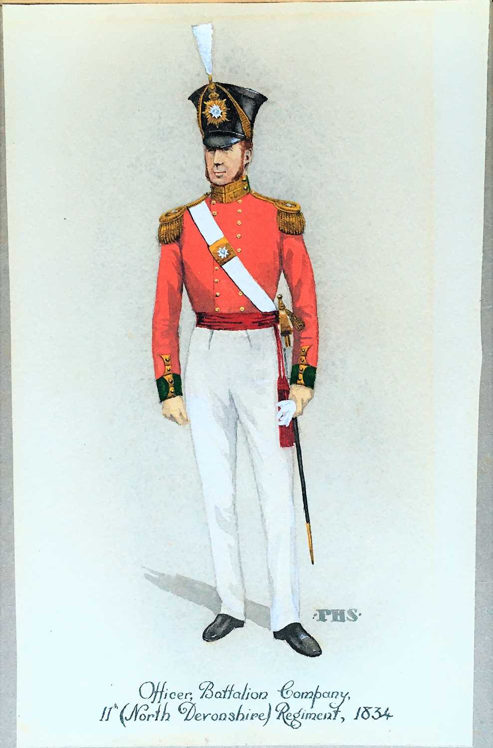 Colonel Philip Henry Smitherman (British, 1910-82) Two Devonshire Regiment watercolours - Image 2 of 23