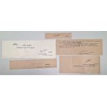 Flying Aces - Royal Flying Corps and Royal Air Force - WW1 autographs