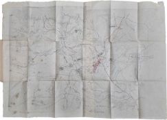 Second Boer War. Rare map of Ladysmith and a group of newspapers and illustrations.