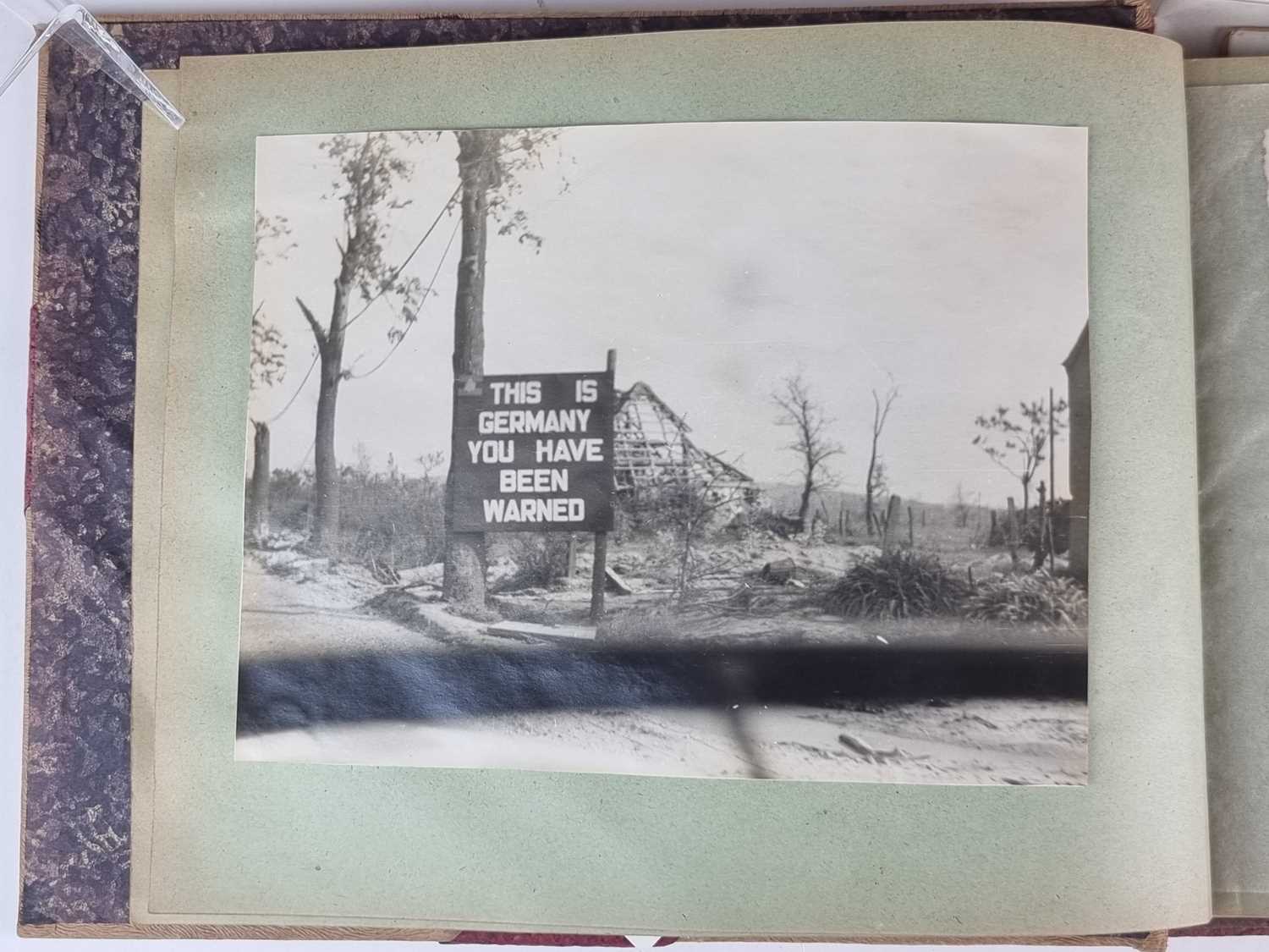 WW2 Engineer Battalion 21st Army group photo album and an Adolf Hitler picture card book - Image 6 of 13