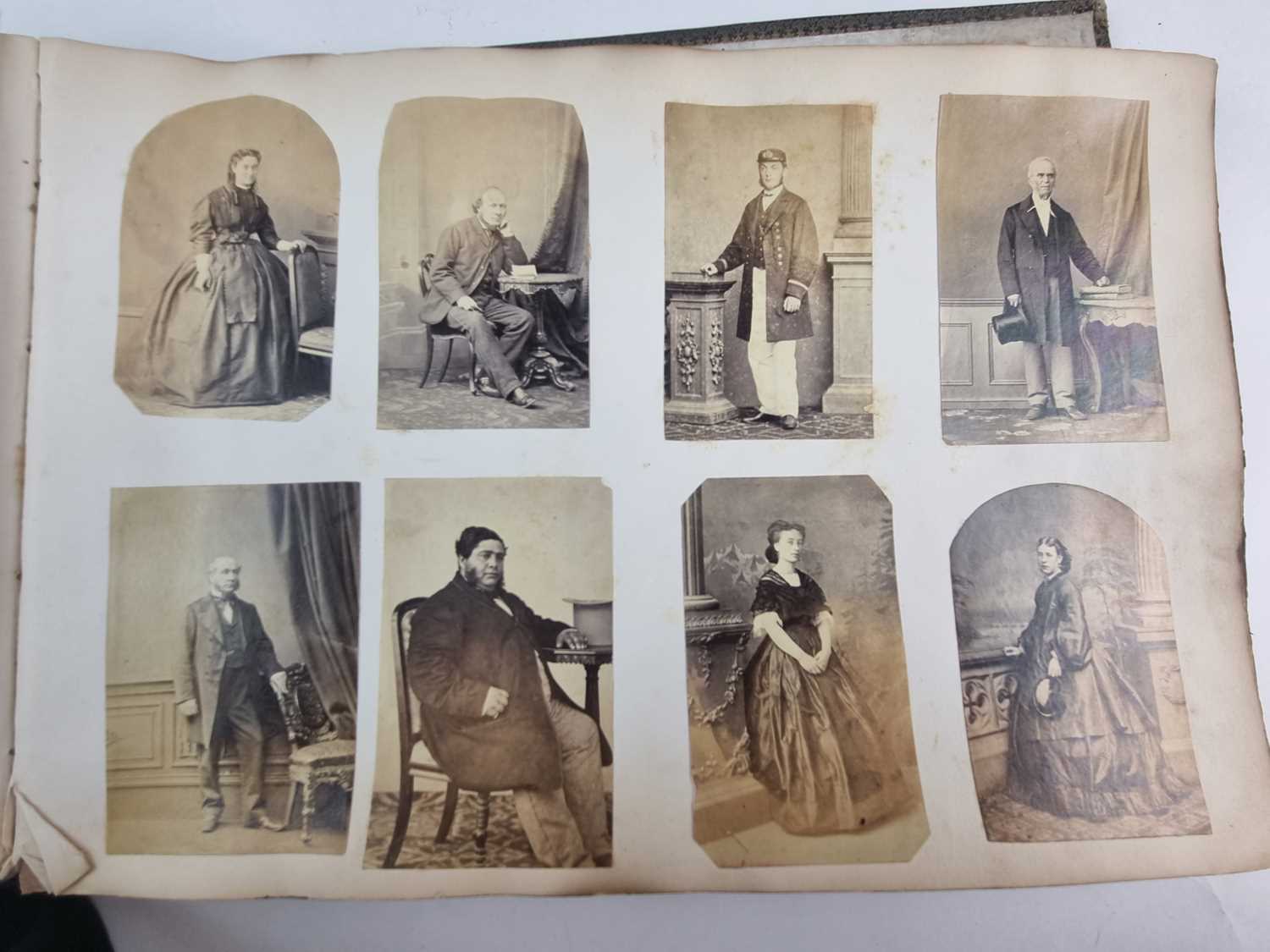 Royal Navy photograph portrait album, circa 1860-70 - Image 29 of 45