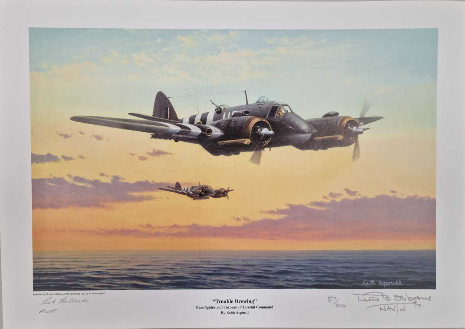 Aviation. A group of seven prints, including five signed limited editions. - Image 7 of 13