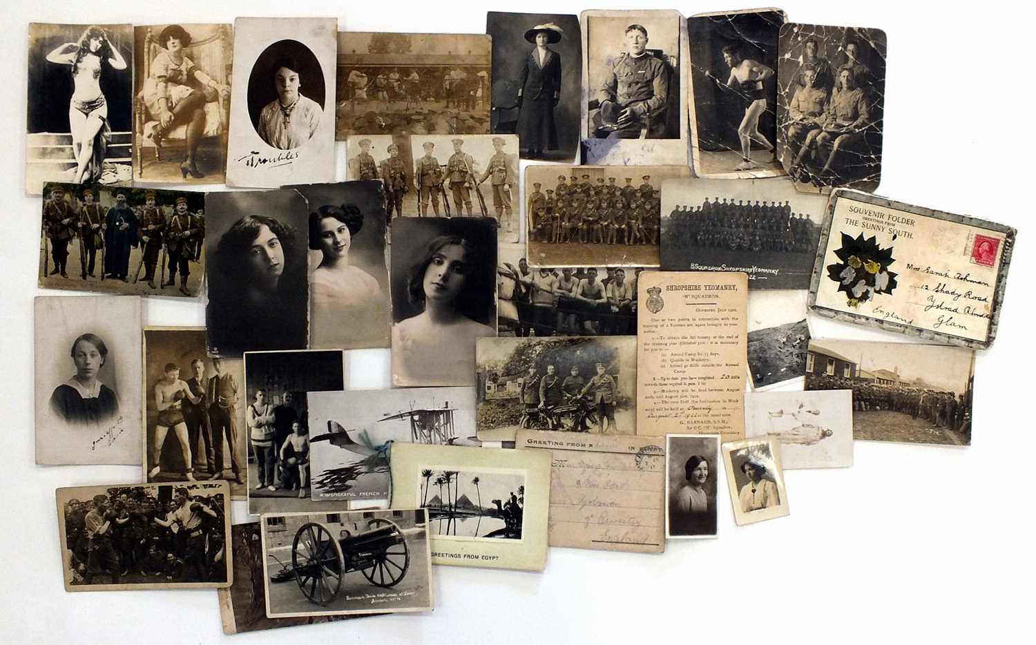 Mexican Revolution and WW1 Interest - Archive of postcards, medals and related items. - Image 19 of 25