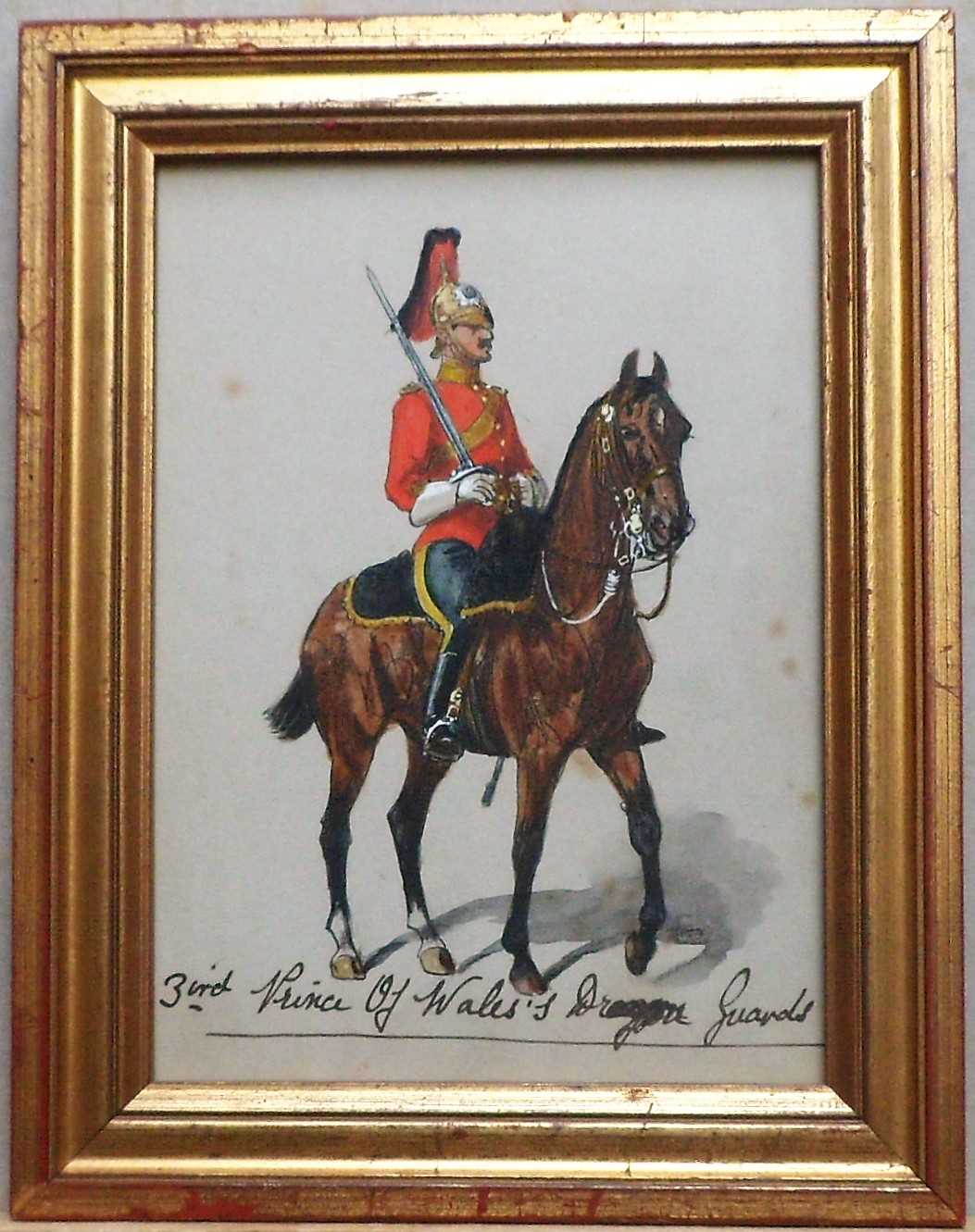 Four military portraits of Dragoons Officers, including three attributed to Richard Simkin - Image 17 of 46