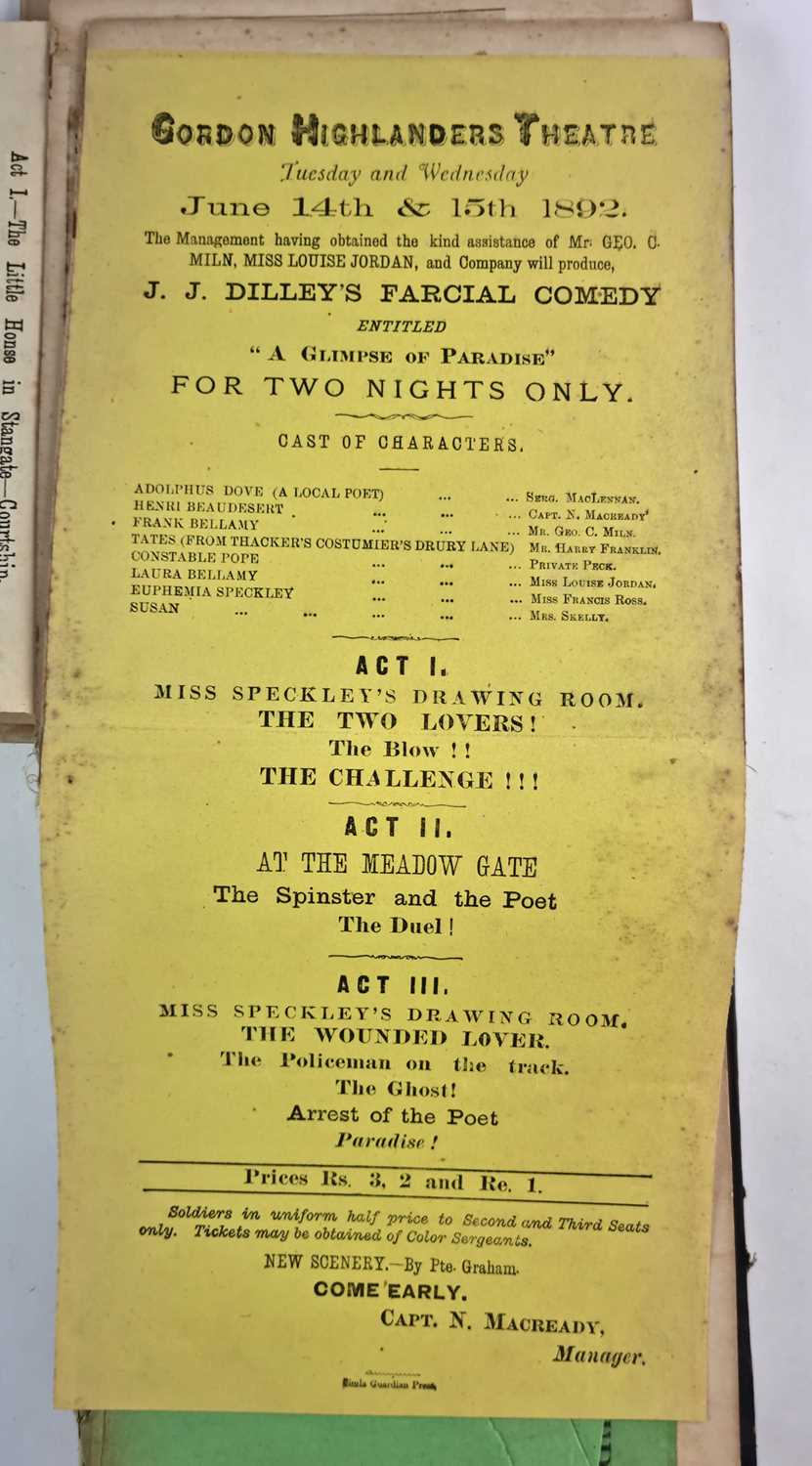 THEATRE INTEREST -Military-related newspaper clippings, theatre and military concert programs. - Image 10 of 36