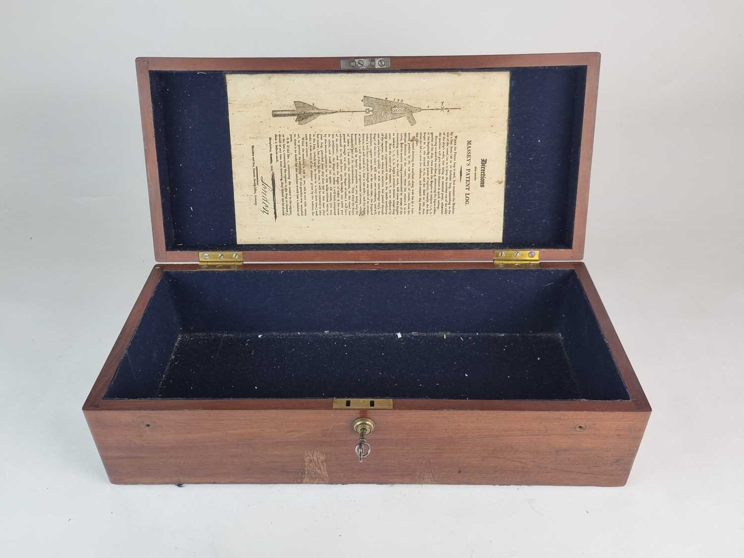 A mahogany box named to Captain Lyons, H.M.S Madagascar - Image 2 of 5