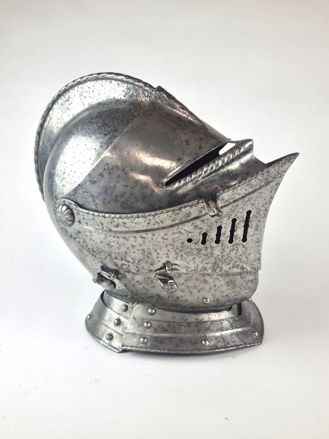 A good quality 20th-century armourer-made copy of a Flemish-style helmet, circa 1560-70the skull