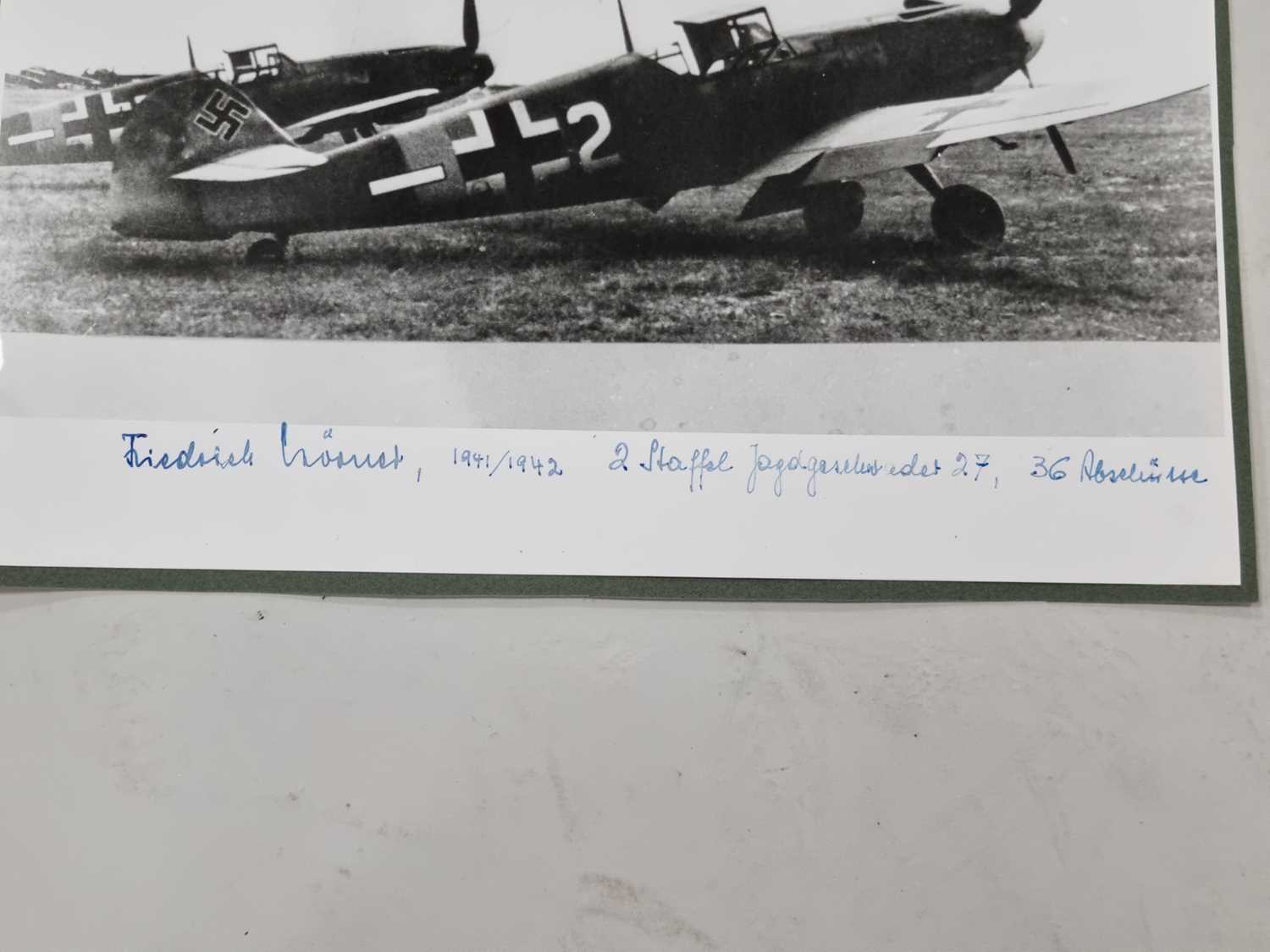 Germany, Third Reich. Luftwaffe. Nine signed large format photographs. - Image 7 of 8