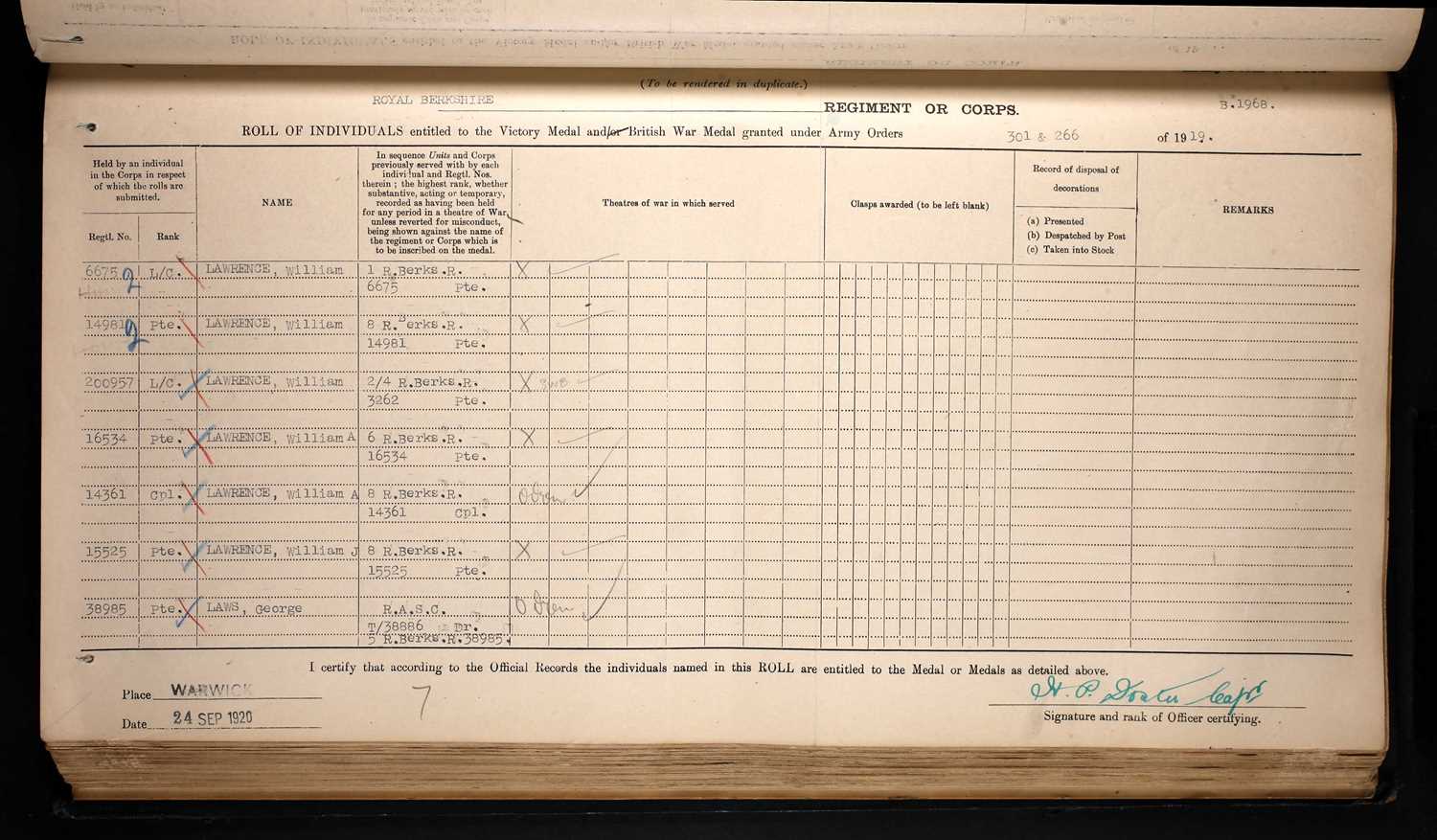 WW1 First Day of the Somme casualty trio - Image 10 of 11