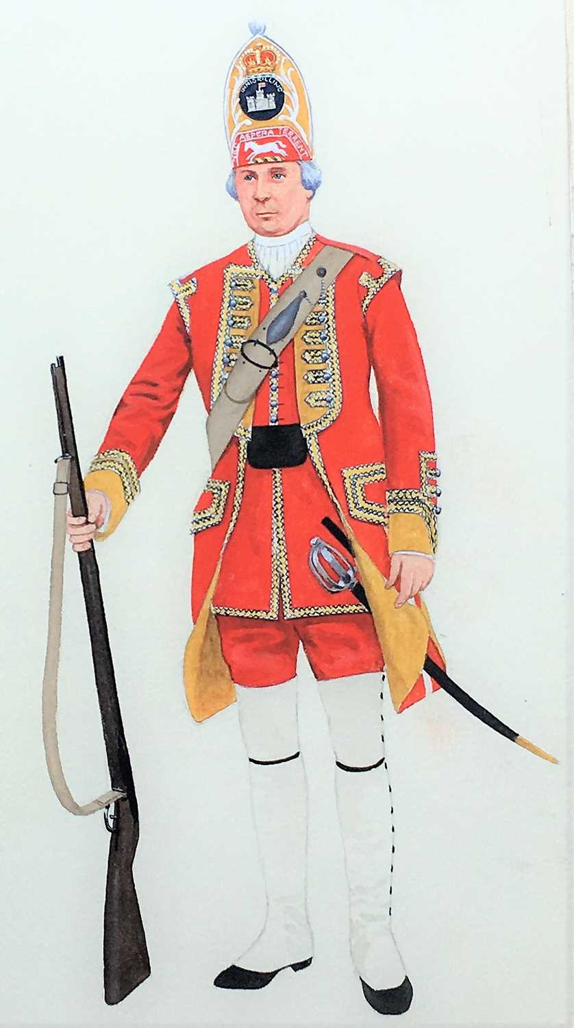 Colonel Philip Henry Smitherman (British, 1910-1982) Two regimental watercolours - Image 2 of 16