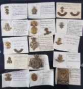 Irish military cap badges and buttons