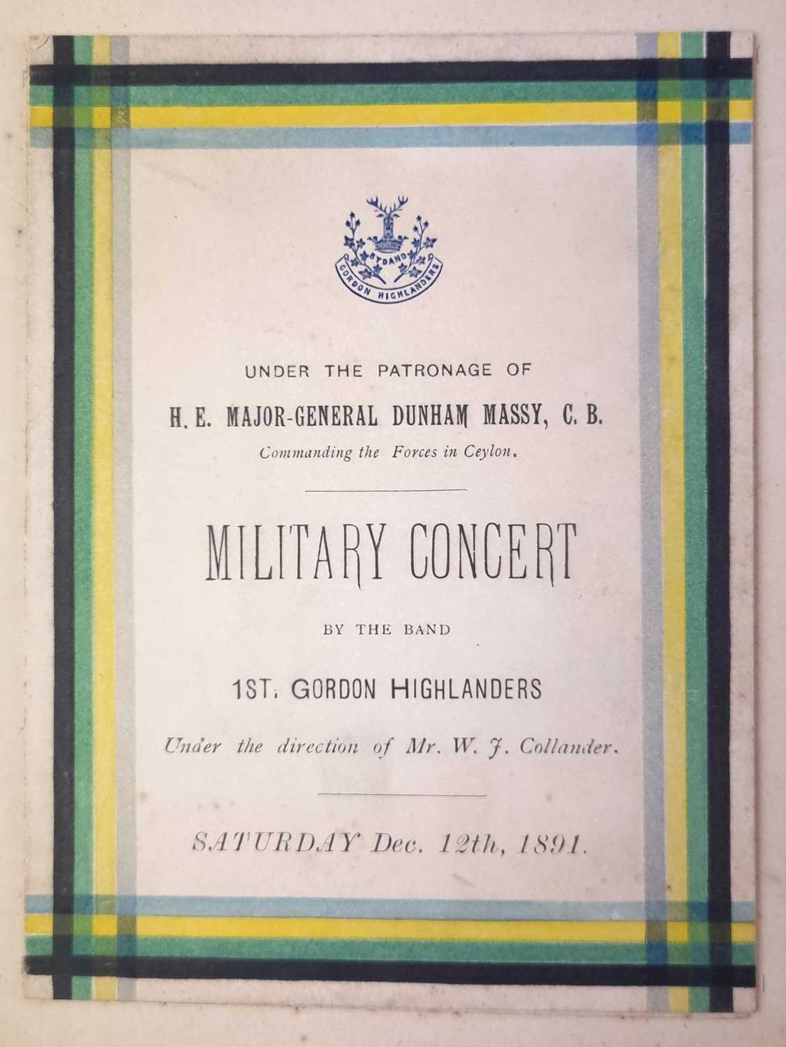 THEATRE INTEREST -Military-related newspaper clippings, theatre and military concert programs.