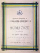 THEATRE INTEREST -Military-related newspaper clippings, theatre and military concert programs.