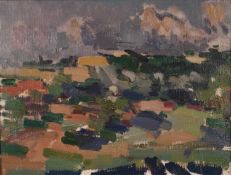 Nicholas Horsfield (1917-2005) Polish Landscape, Sandomierz