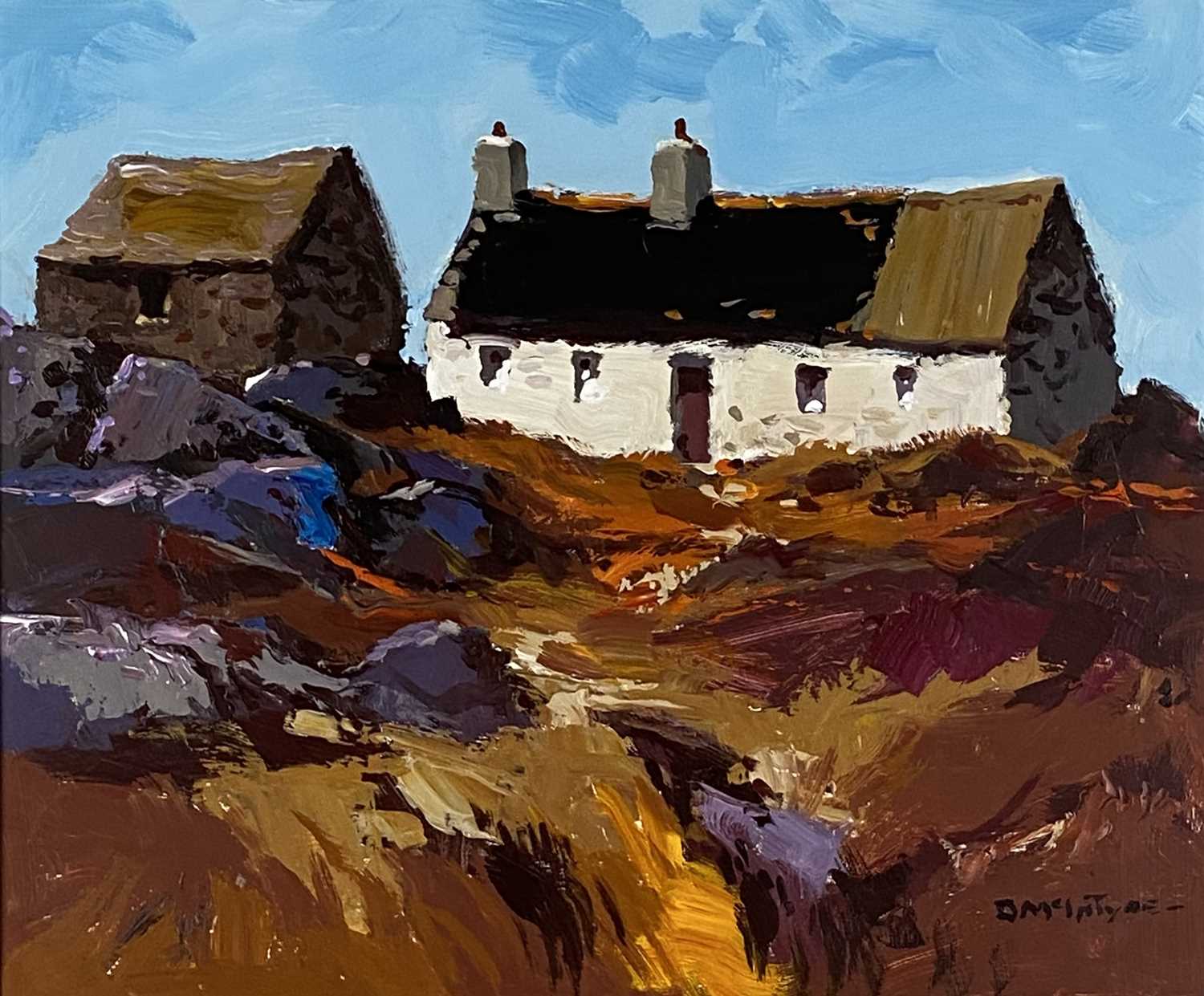Donald McIntyre (1923-2009) Cottage in the Rocks