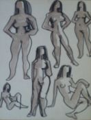 Sidney d'Horne Shepherd (Scottish 1909-1993) Nude Studies