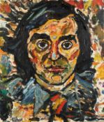 John Bratby RA (1928-1992) Portrait of Freddy Trueman (1931-2006)
