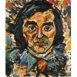 John Bratby RA (1928-1992) Portrait of Freddy Trueman (1931-2006)