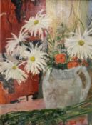 C Beck (British 20th Century) Still Life of Spring Flowers in a Jug