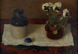 Paul Raymond Seaton (British b.1953) Still Life with Pansies