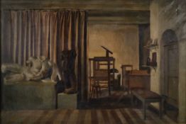 Robert Medley (1905-1994) Studio Interior Scene