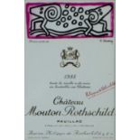 Keith Haring (1958-1990) Château Mouton Rothschild