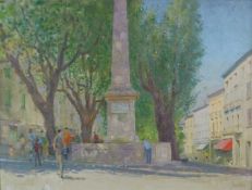 Gerald Norden (British 1912-2000) The Market Square, Forcalquier, Provence