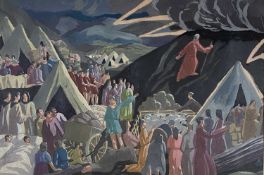 Thomas Nash (1891-1968) Moses Ascending the Mountain