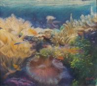 Graham Painter (1947-2007) Coral Reef, Underwater Scene