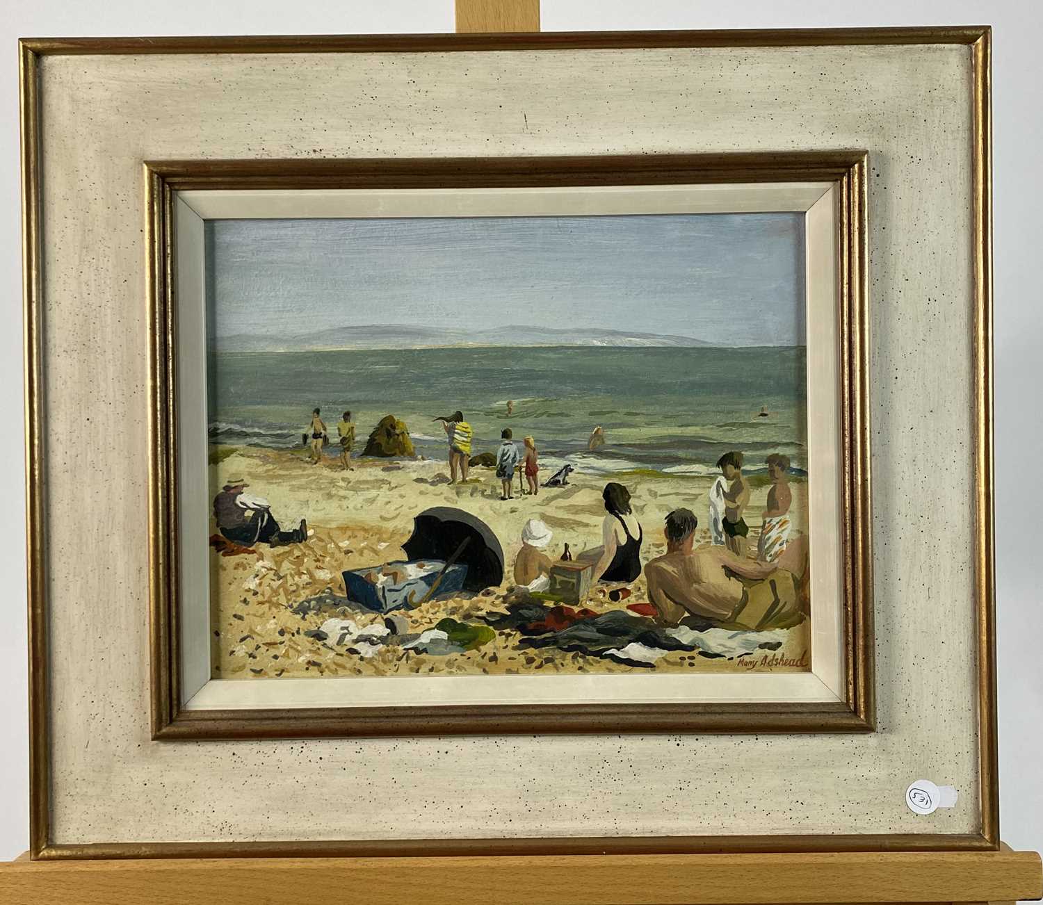 Mary Adshead (1904-1995) Family at the Beach - Image 2 of 4