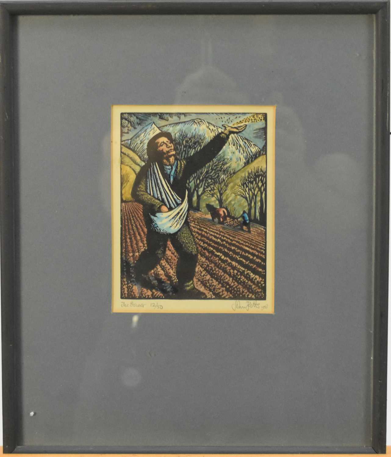 John Petts (1914-1991) The Sower - Image 2 of 6