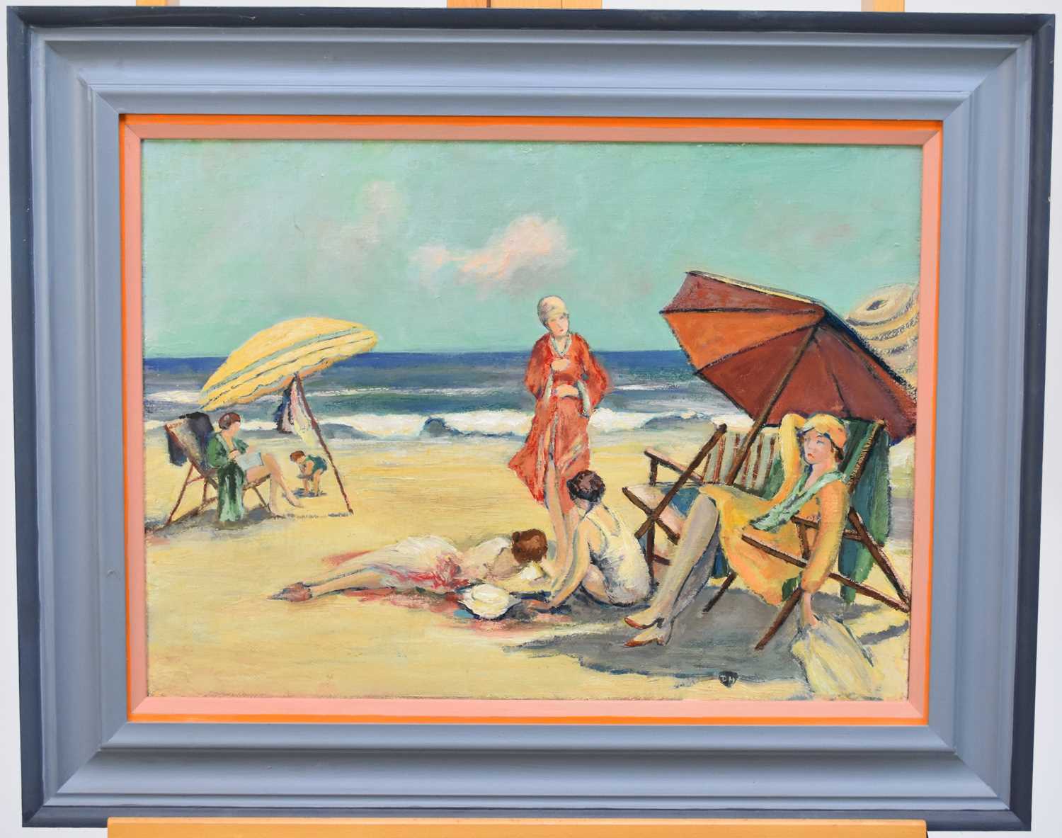 British School (20th Century) Ladies at the Beach - Image 2 of 4