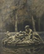 Dod Procter (1891-1972) Cherub Fountain at Versailles