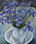 Beverley Fry (b.1948) Blue Iris