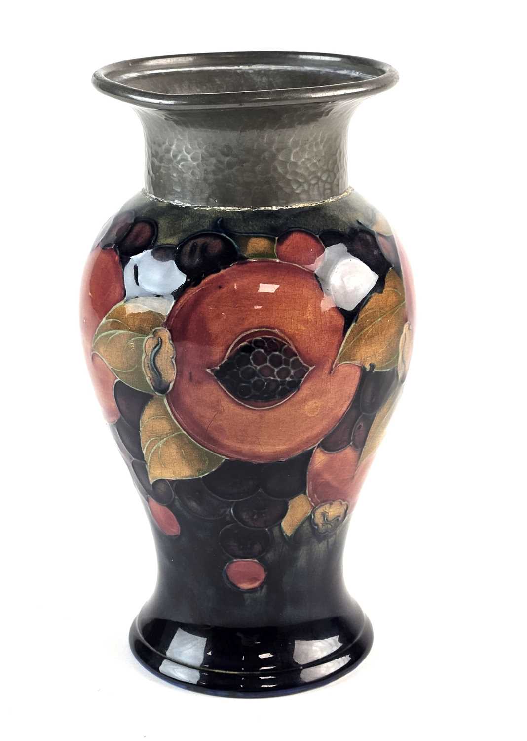 William Moorcroft 'Pomegranate' vase with pewter mount, circa 1920s - Image 3 of 4