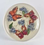 Moorcroft 'Butterfly' plate