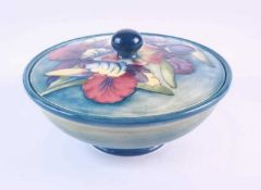 Moorcroft Spring Flowers and Orchid circular bowl and cover