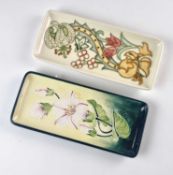 Two Moorcroft trays