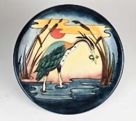 Moorcroft 'Reeds and Sunset' charger