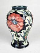 Moorcroft 'Poppy' vase designed by Rachel Bishop