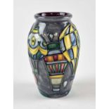 A small Moorcroft 'Balloon' vase designed by Jeanne McDougall