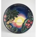 Moorcroft 'Birth of Light' plate for the year 2000
